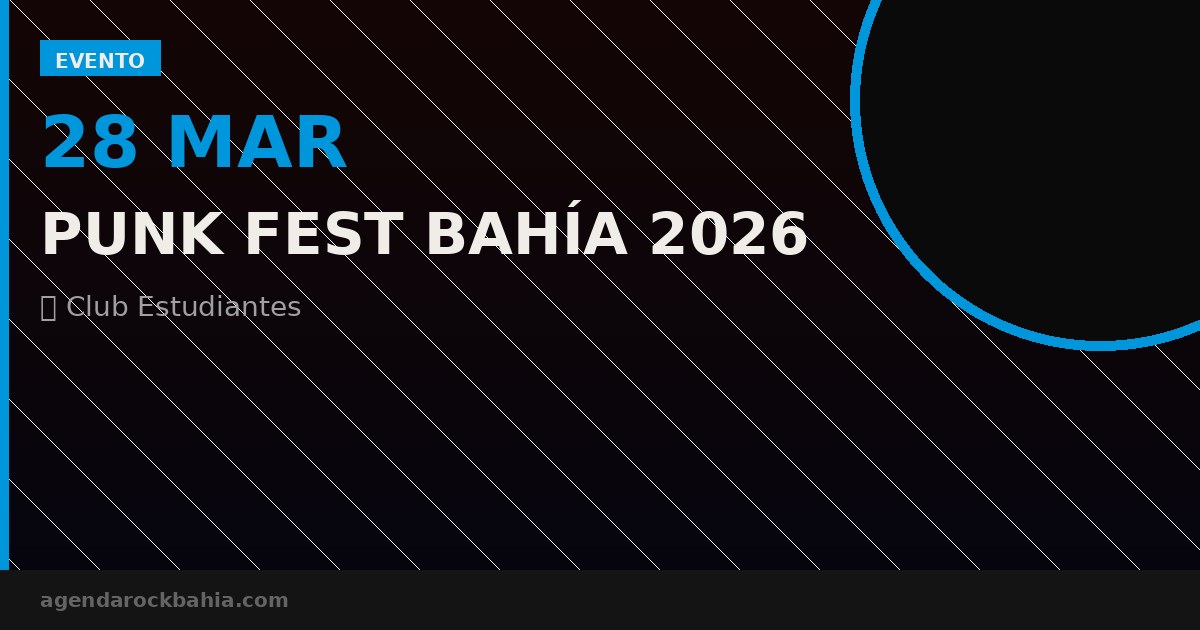 Punk Fest Bahía 2026